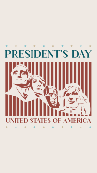 Mount Rushmore Presidents Facebook Story Design