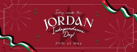 Jordan Independence Ribbon Facebook Cover Design