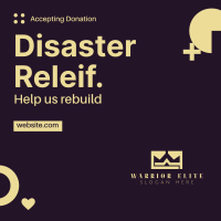 Disaster Relief Shapes Linkedin Post Image Preview