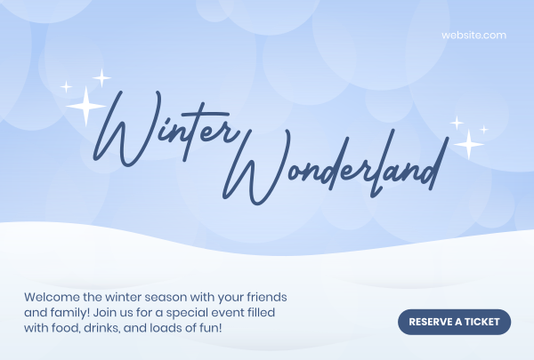 Winter Wonderland Pinterest Cover Design