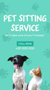 Pet Sitting Service Facebook story Image Preview