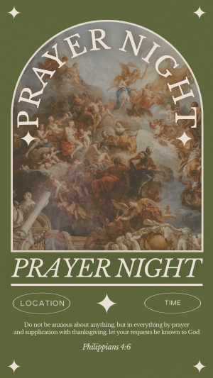 Rustic Prayer Night Instagram story Image Preview