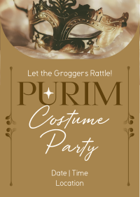 Purim Costume Party Flyer Image Preview