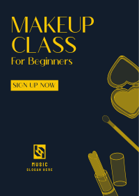 Beginner Makeup Class Poster Design