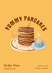 Delicious Breakfast Pancake  Poster Design