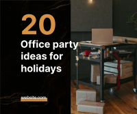 Office Holidays Facebook Post Design
