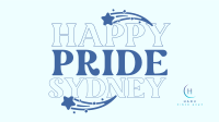 Happy Pride Text Facebook event cover Image Preview