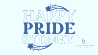 Happy Pride Text Facebook Event Cover Image Preview