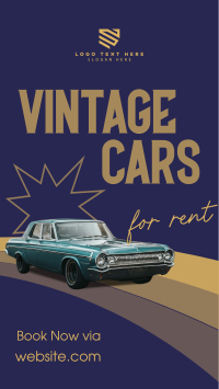 Vintage Car Rental TikTok video Image Preview