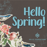 Scrapbook Hello Spring Instagram post Image Preview