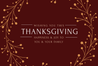 Thanksgiving Greeting Pinterest Cover Design