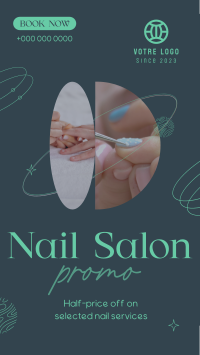 Elegant Nail Salon Services Facebook story Image Preview