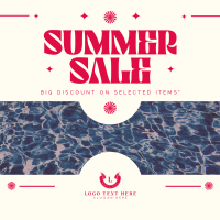 Retro Summer Sale Instagram Post Preview