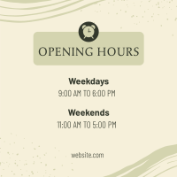 New Opening Hours Instagram post Image Preview