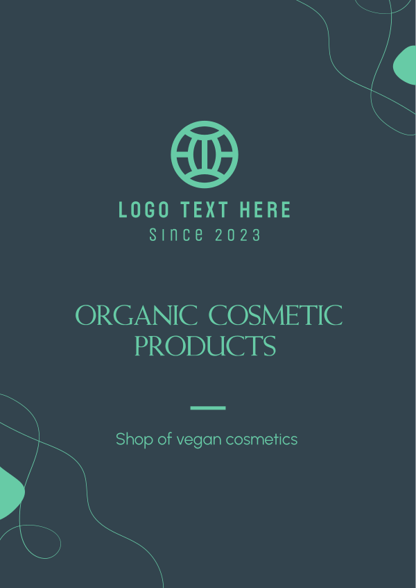 Organic Cosmetic Poster Design Image Preview