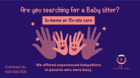 Childcare Hands Facebook Event Cover Design