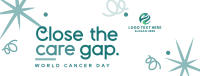Swirls and Dots World Cancer Day Facebook Cover Design