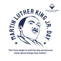 Martin Luther King Jr. Instagram Post Design
