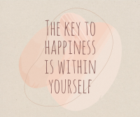 Key to Happiness Facebook Post Design