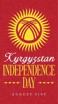 Kyrgyzstan Independence Day Facebook Story Design