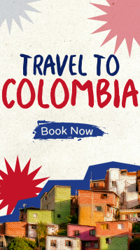 Travel to Colombia Paper Cutouts Instagram story Image Preview