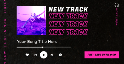 Listen To Our New Track Facebook ad Image Preview