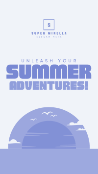 Minimalist Summer Adventure Facebook Story Image Preview