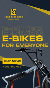 Minimalist E-bike  Instagram Story Design