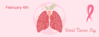 Lungs World Cancer Day  Facebook Cover Design