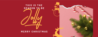 Jolly Christmas Facebook cover Image Preview