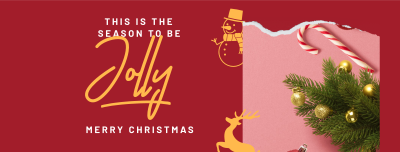 Jolly Christmas Facebook cover