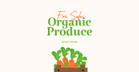 Organic Produce For Sale Facebook Ad Design