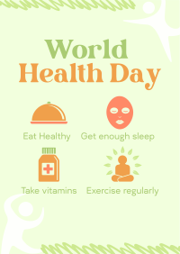 Health Day Tips Flyer Design