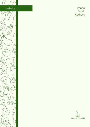 Food Pattern Letterhead Image Preview