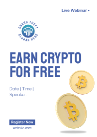 Earn Crypto Live Webinar Poster Image Preview