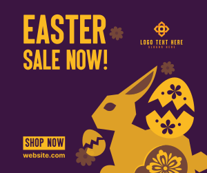 Floral Easter Bunny Sale Facebook post Image Preview