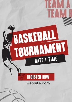 Sports Basketball Tournament Poster Image Preview