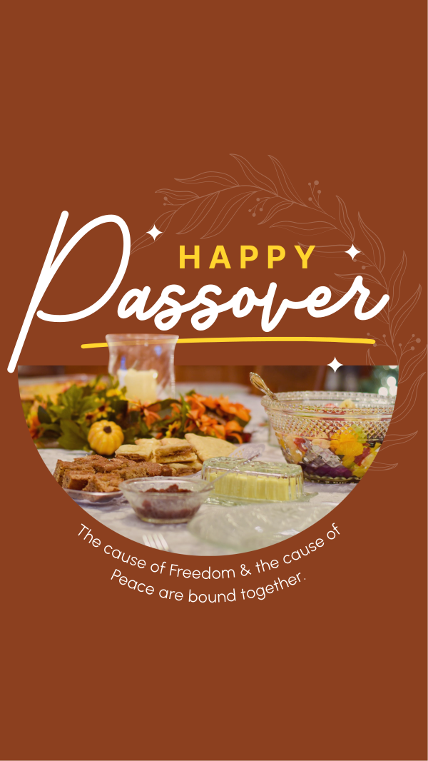 Passover Dinner Instagram Story Design Image Preview