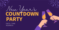 Cheers To New Year Countdown Facebook Ad Image Preview