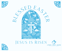 Easter Stained Glass Facebook post Image Preview