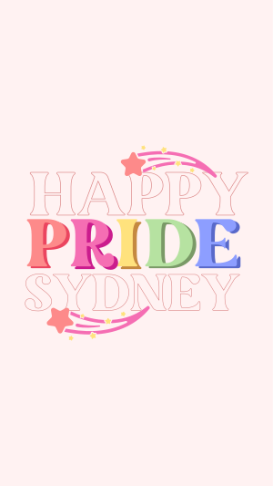 Happy Pride Text Instagram Story Image Preview