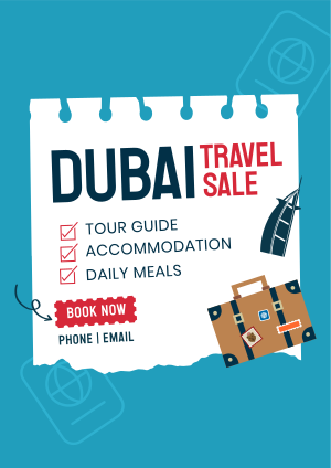 Dubai Travel Destination Flyer Image Preview