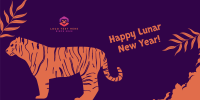 Lunar Tiger Greeting Twitter post Image Preview