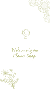 Minimalist Flower Shop Instagram story Image Preview