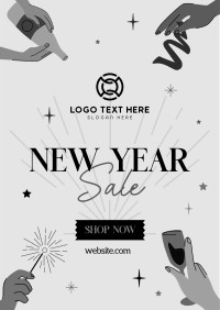 New Year Sale Flyer Image Preview
