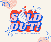 Minimal Funky Sold Out Facebook Post Design