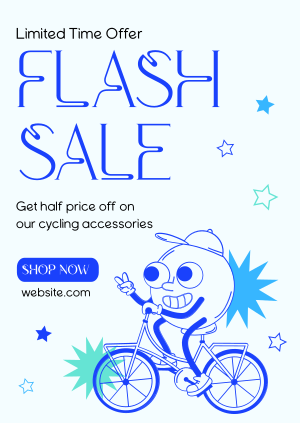 Bicycle Day Sale Poster Image Preview