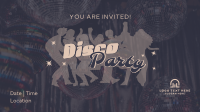 Disco Fever Party Facebook Event Cover Design