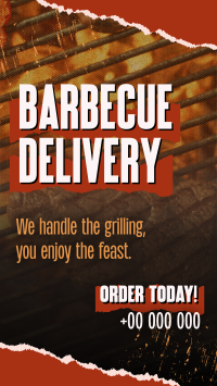 Rustic BBQ Delivery TikTok Video Design