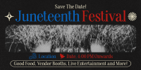 Retro Juneteenth Festival Twitter post Image Preview
